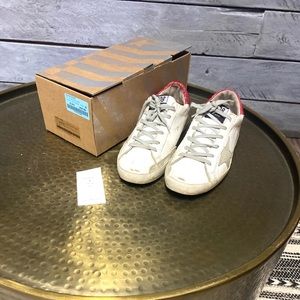 Golden Goose Superstar 39 Leather White Red